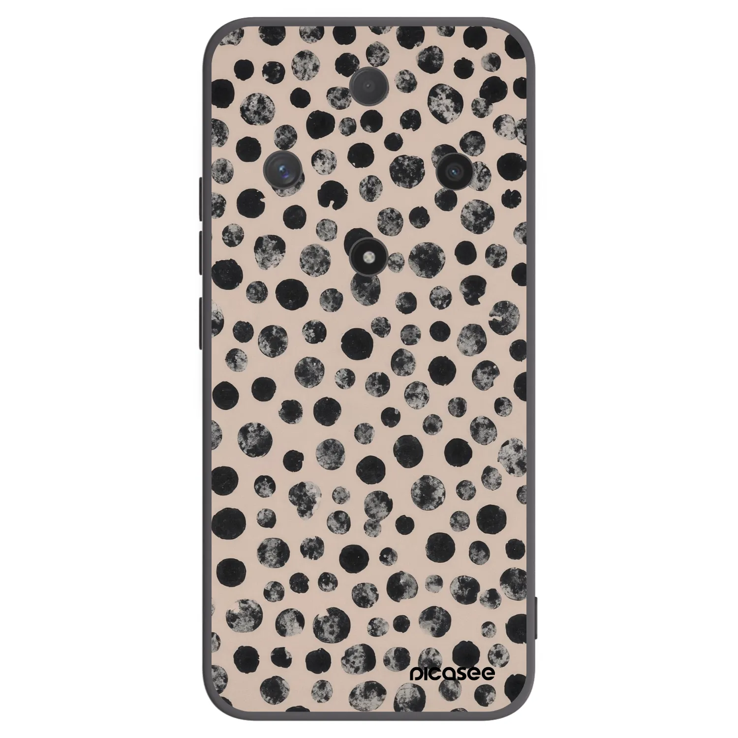 Picasee Μαύρη θήκη σιλικόνης για Honor Magic6 Lite 5G - Dots