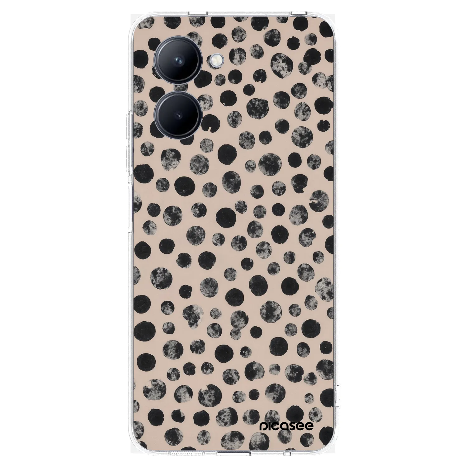 Picasee διαφανής θήκη σιλικόνης Realme C33 (2023) - Dots