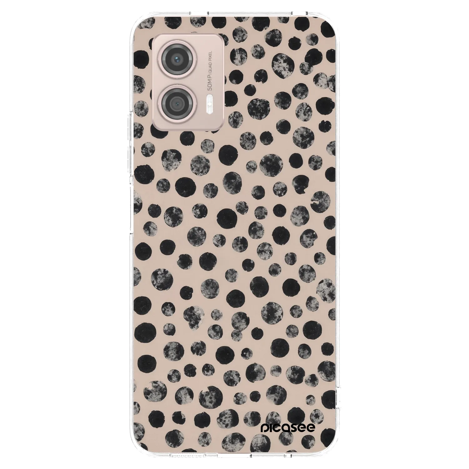 Picasee διαφανής θήκη σιλικόνης Motorola Moto G53 5G - Dots