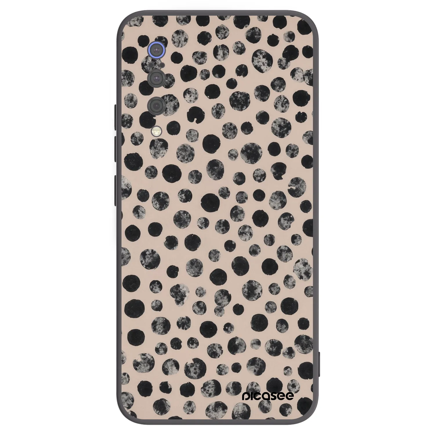 Picasee Μαύρη θήκη σιλικόνης για Xiaomi Mi 9 - Dots