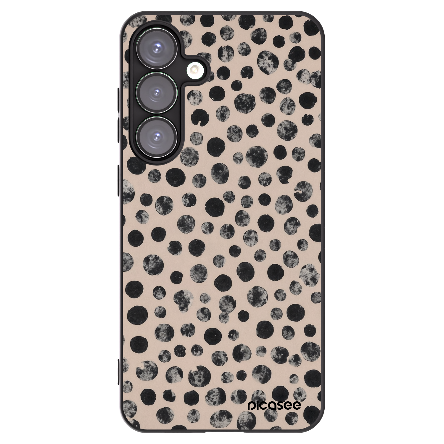 Picasee Μαύρη θήκη σιλικόνης για Samsung Galaxy S25+ 5G - Dots