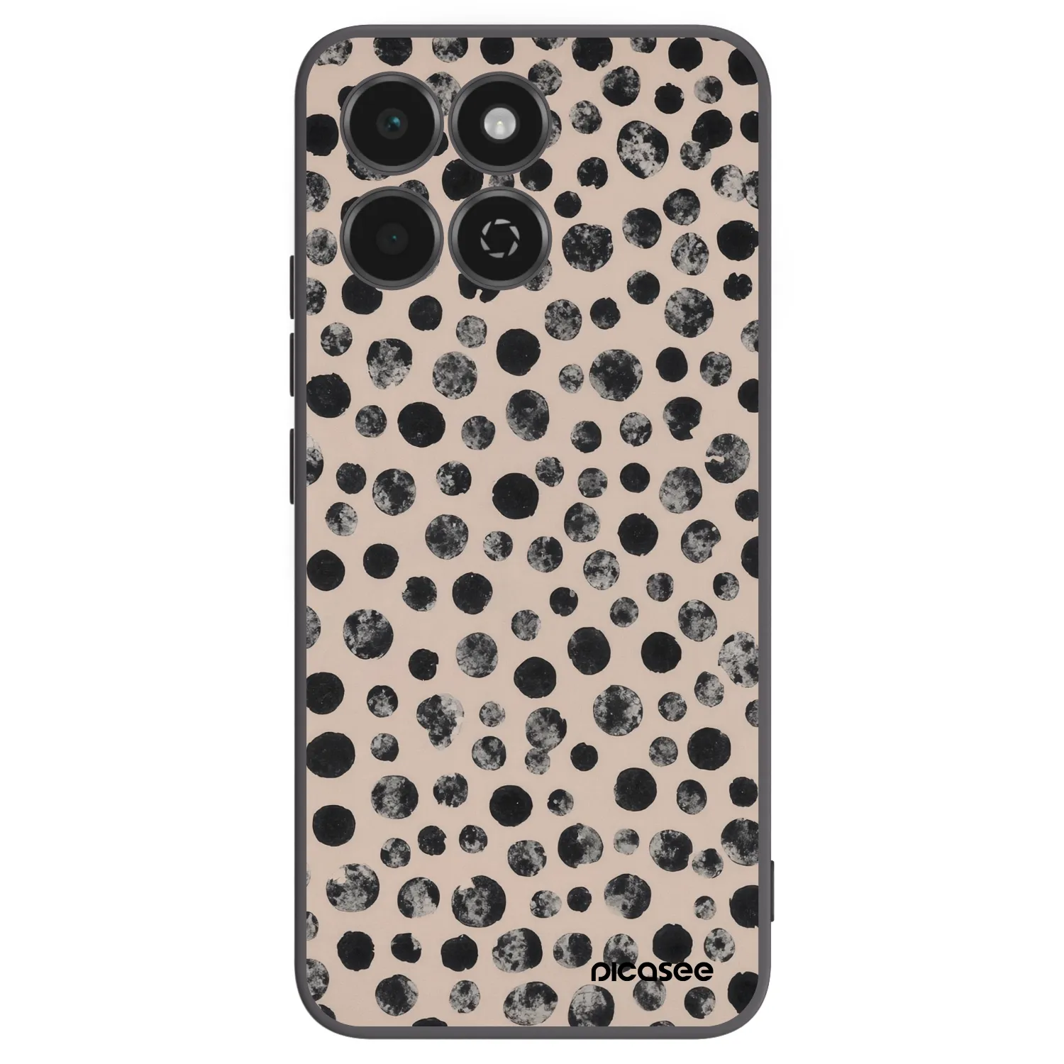 Picasee Μαύρη θήκη σιλικόνης για Honor 200 Smart 5G - Dots