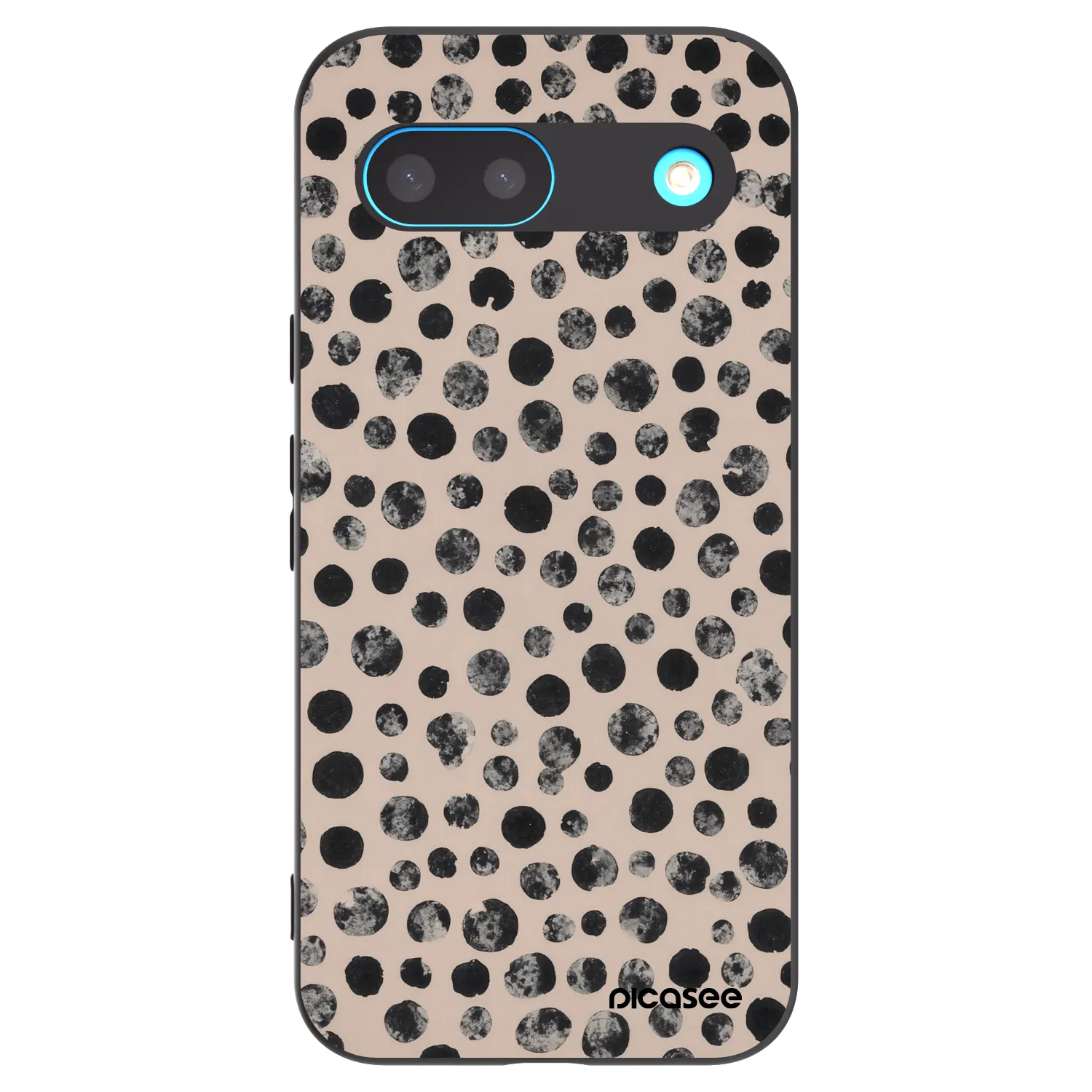 Picasee Μαύρη θήκη σιλικόνης για Google Pixel 8 - Dots