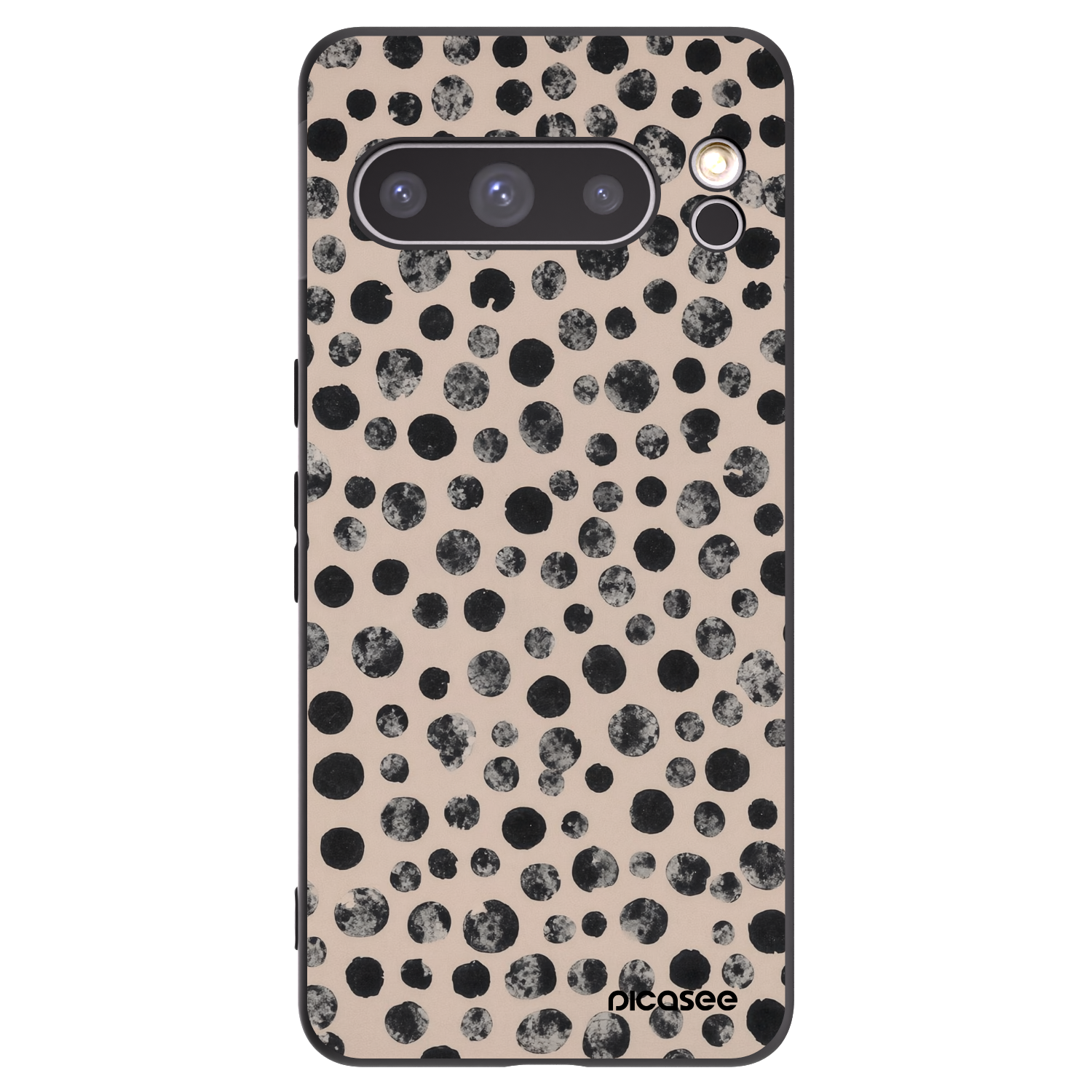 Picasee Μαύρη θήκη σιλικόνης για Google Pixel 8 Pro - Dots