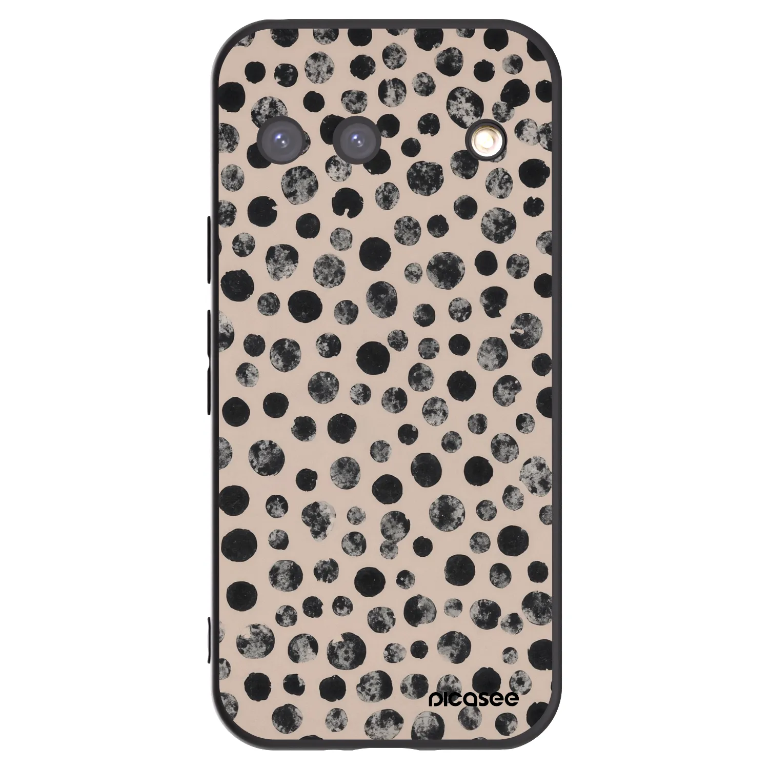 Picasee Μαύρη θήκη σιλικόνης για Google Pixel 9 - Dots