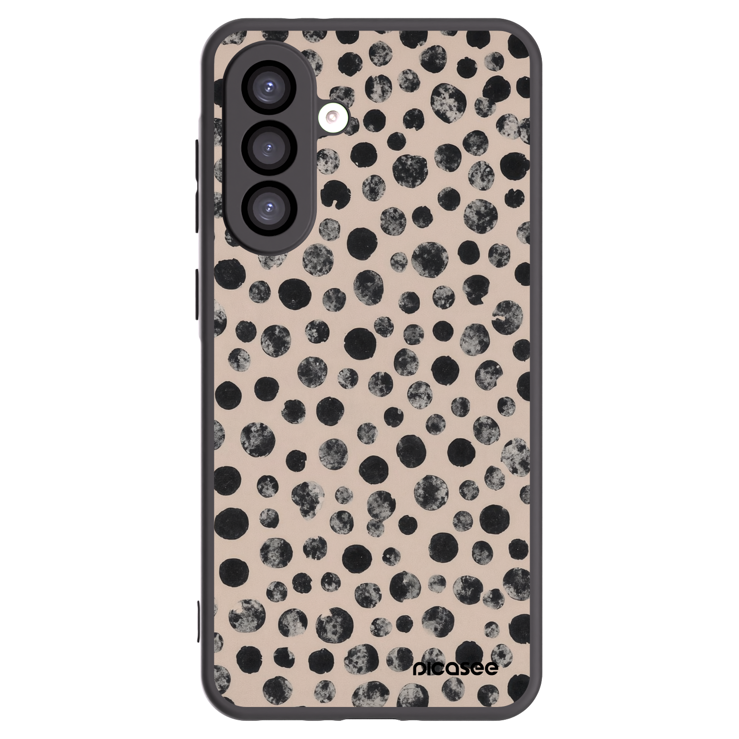 Picasee Μαύρη θήκη σιλικόνης για Samsung Galaxy A26 5G A266B - Dots