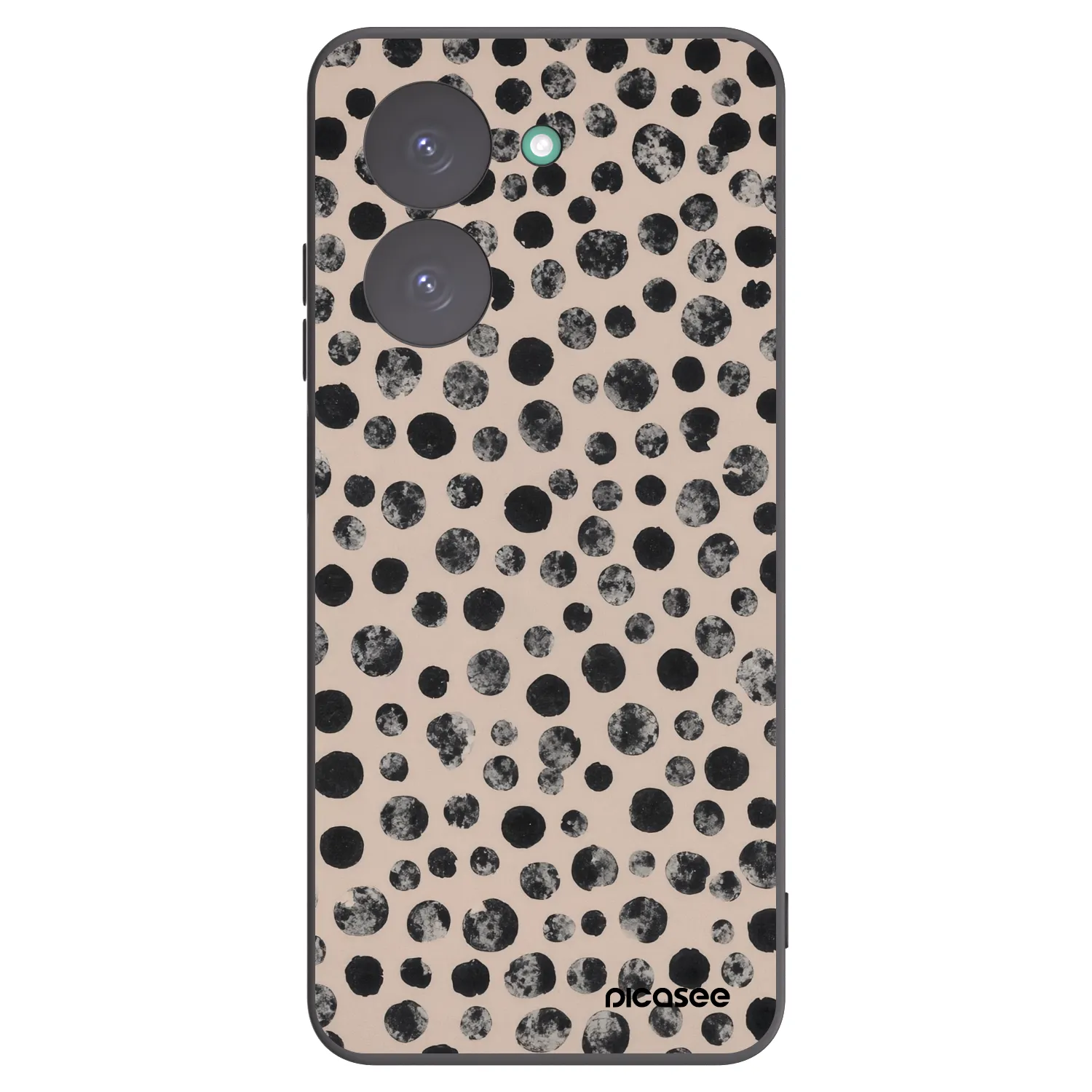 Picasee Μαύρη θήκη σιλικόνης για Xiaomi Redmi A5 - Dots