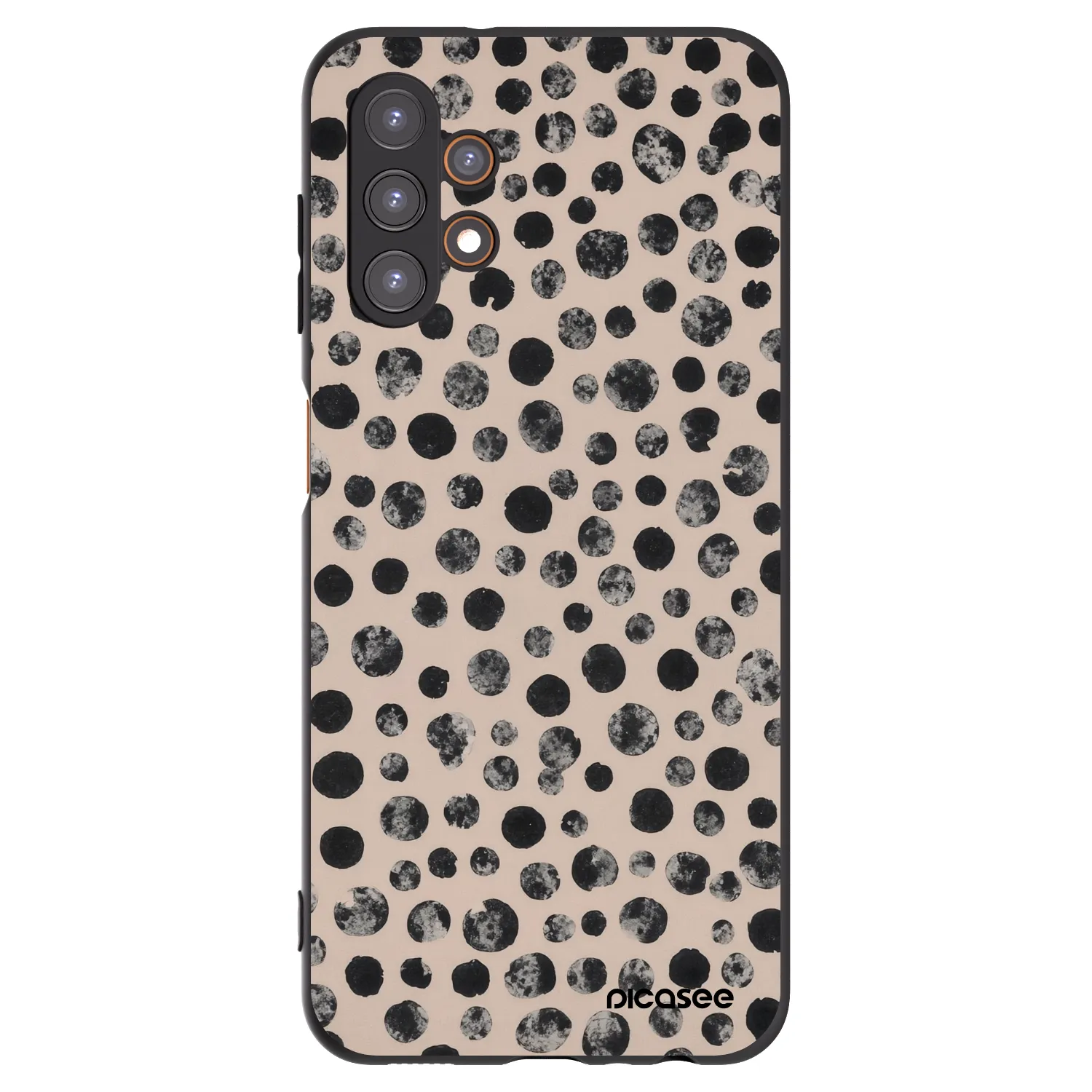 Picasee Μαύρη θήκη σιλικόνης για Samsung Galaxy A13 5G - Dots