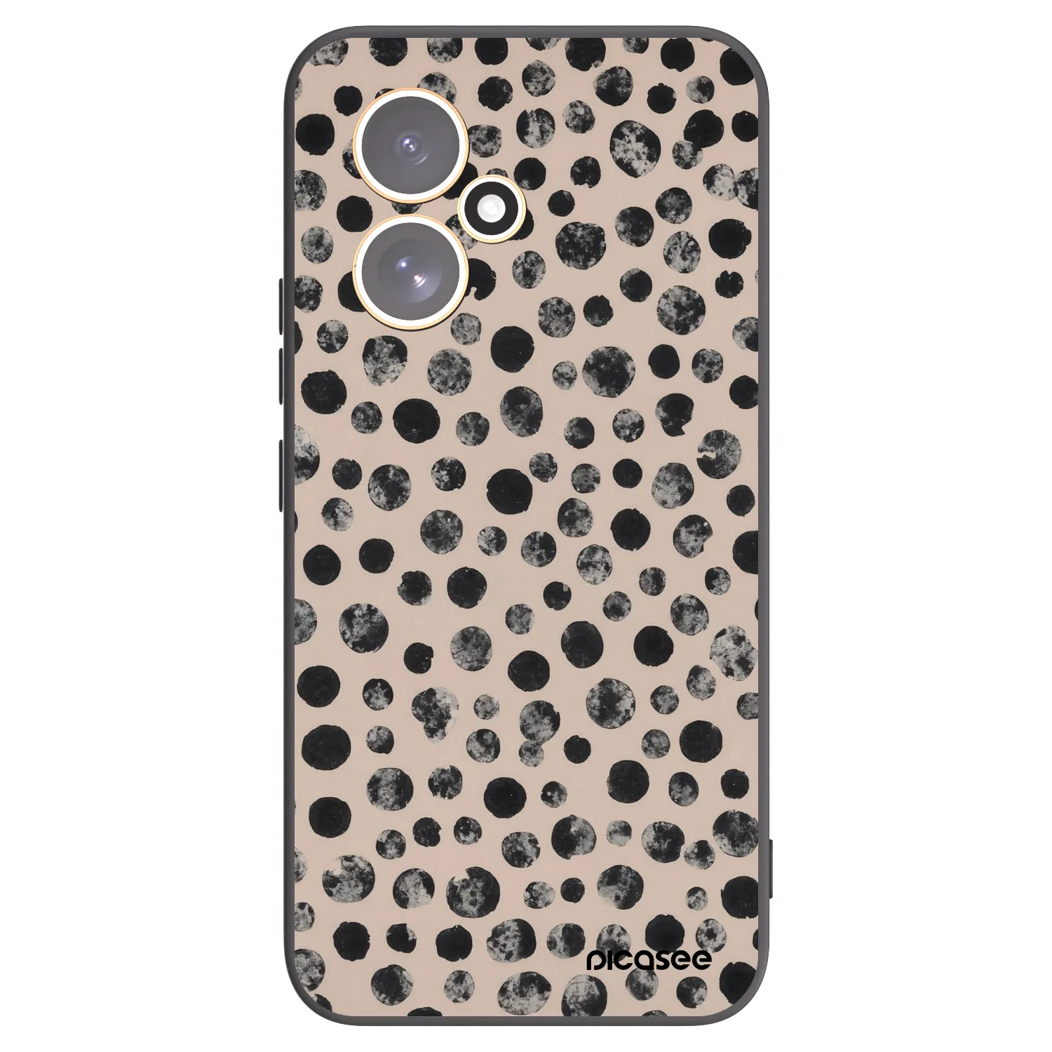 Picasee Μαύρη θήκη σιλικόνης για Honor 400 5G - Dots