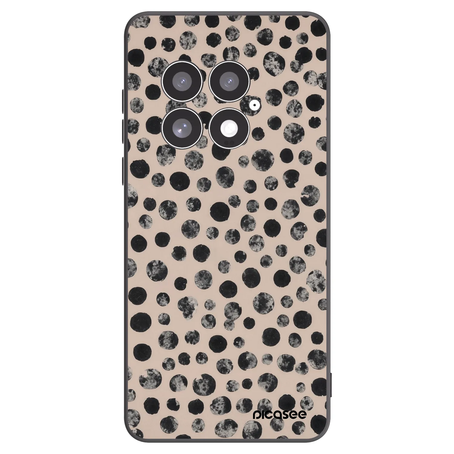 Picasee Μαύρη θήκη σιλικόνης για OnePlus 13 5G - Dots