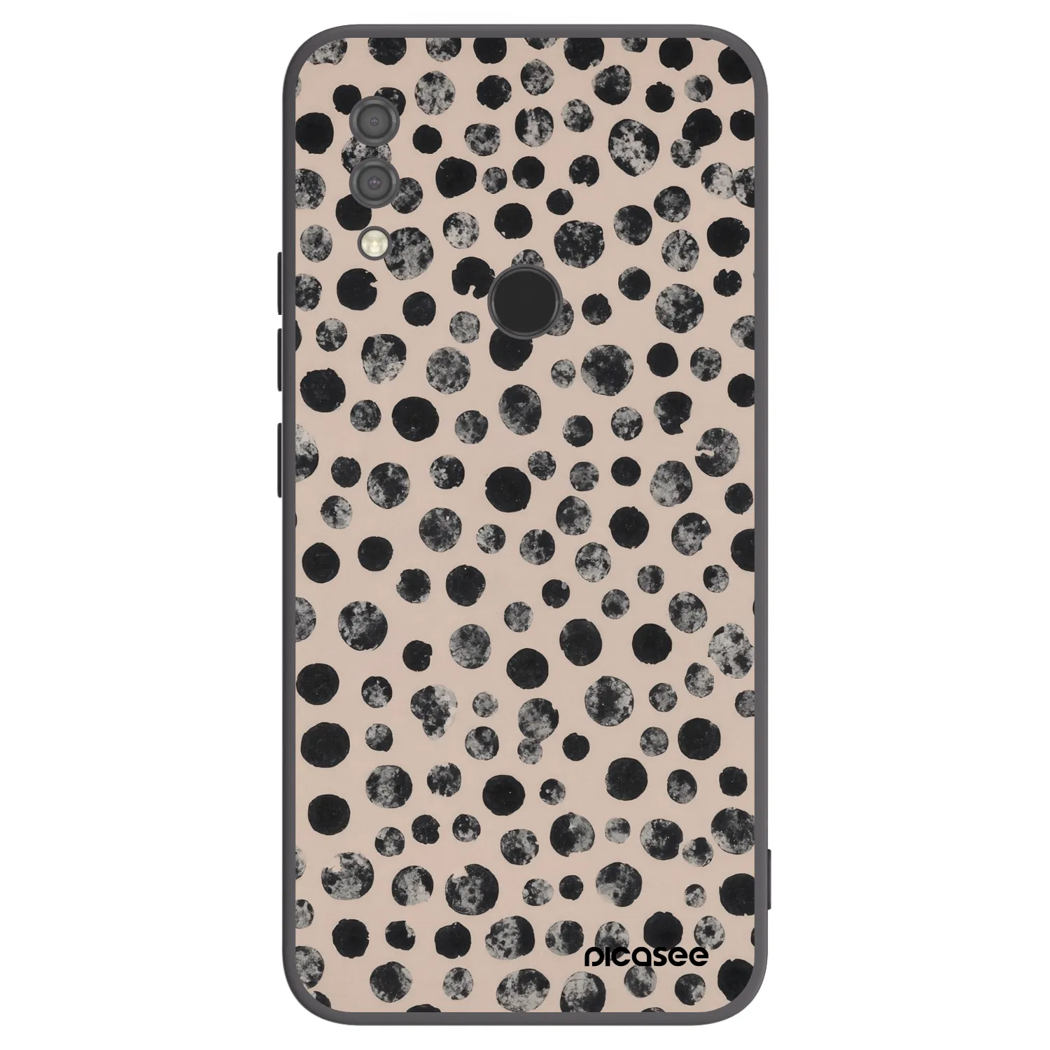 Picasee Μαύρη θήκη σιλικόνης για Xiaomi Redmi 7 - Dots