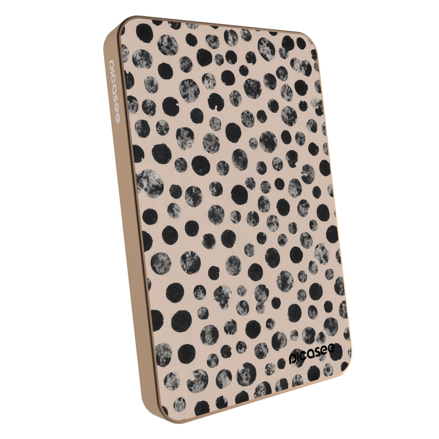 Picasee Powerbank με MagSafe 5 000 mAh Χρυσαφένιος - Dots