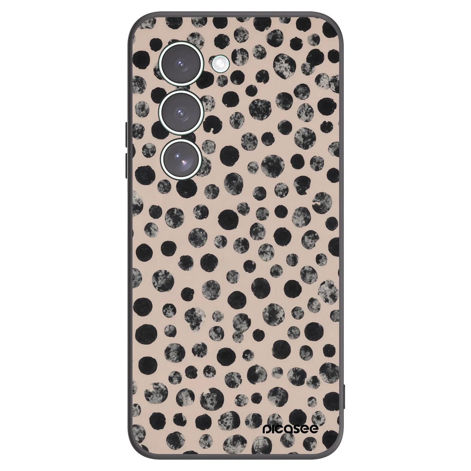 Picasee Μαύρη θήκη σιλικόνης για Xiaomi Redmi 15 5G - Dots