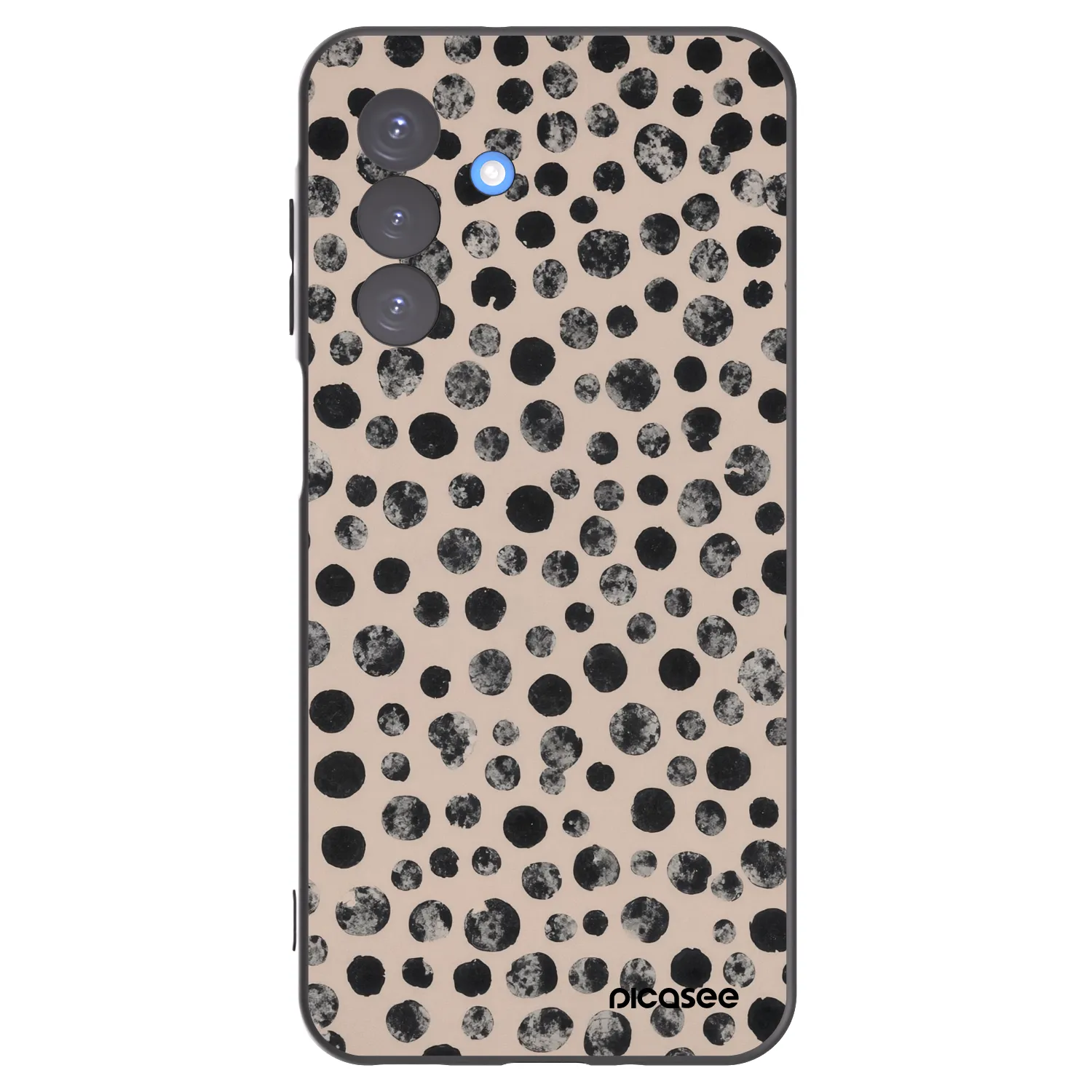 Picasee Μαύρη θήκη σιλικόνης για Samsung Galaxy A17 5G - Dots