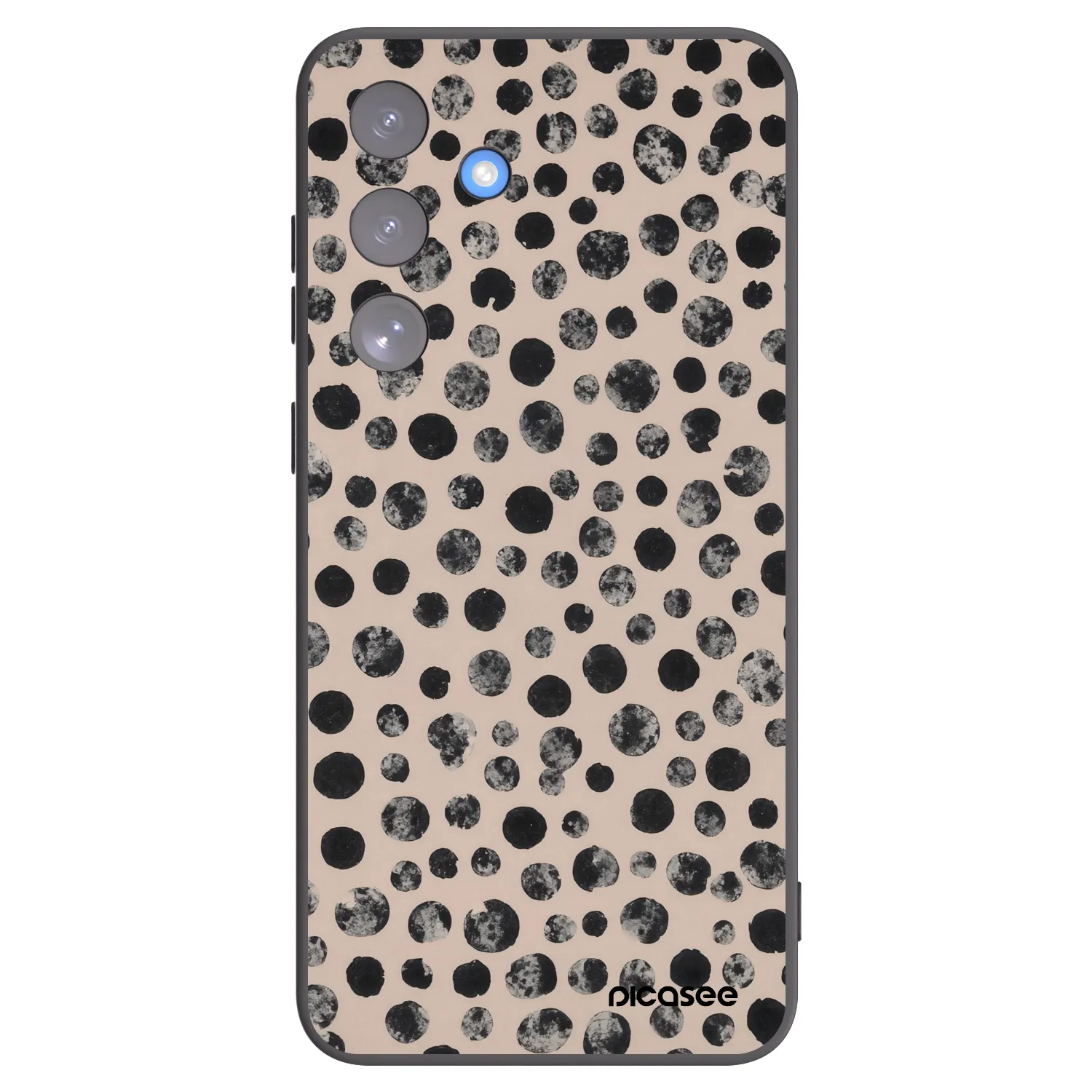 Picasee Μαύρη θήκη σιλικόνης για Samsung Galaxy S25 FE 5G - Dots
