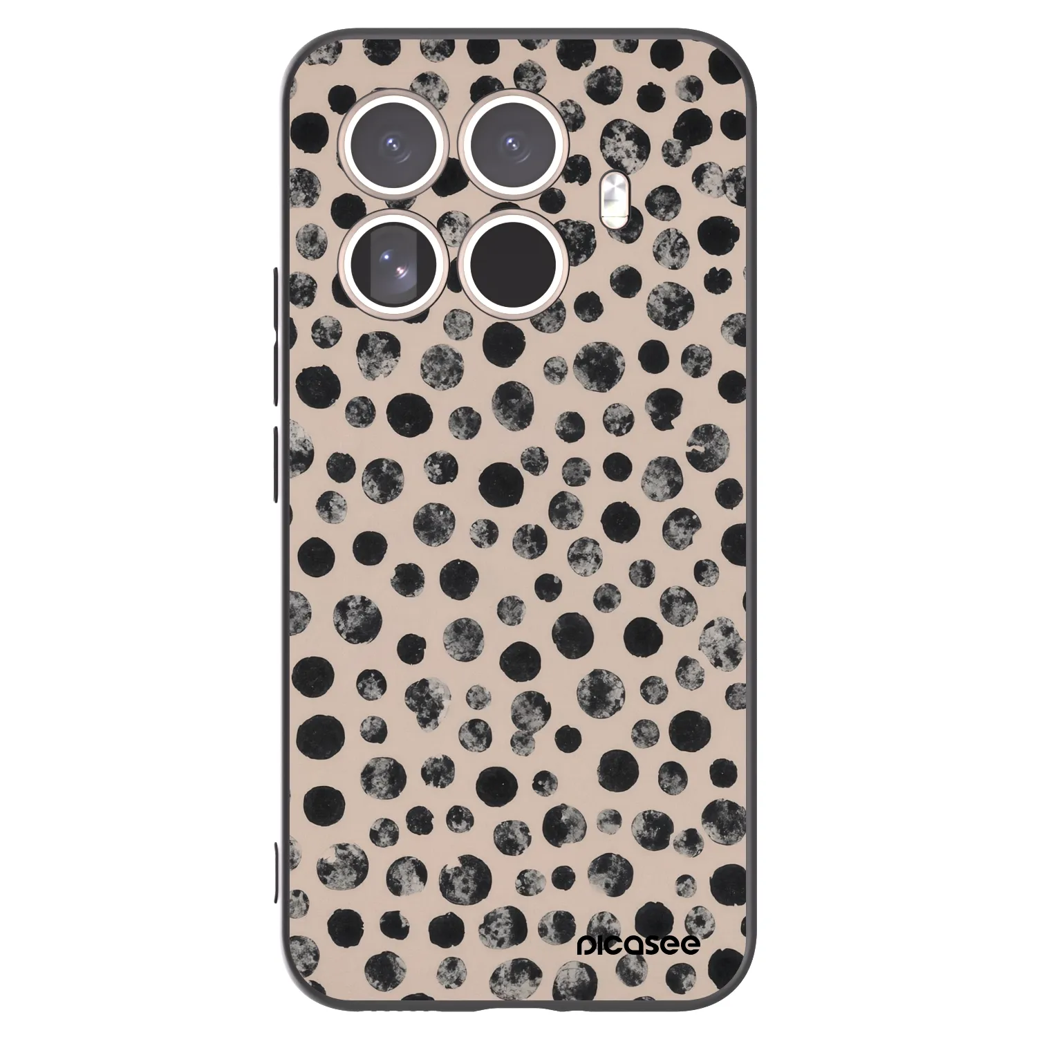 Picasee Μαύρη θήκη σιλικόνης για Xiaomi 15T Pro - Dots