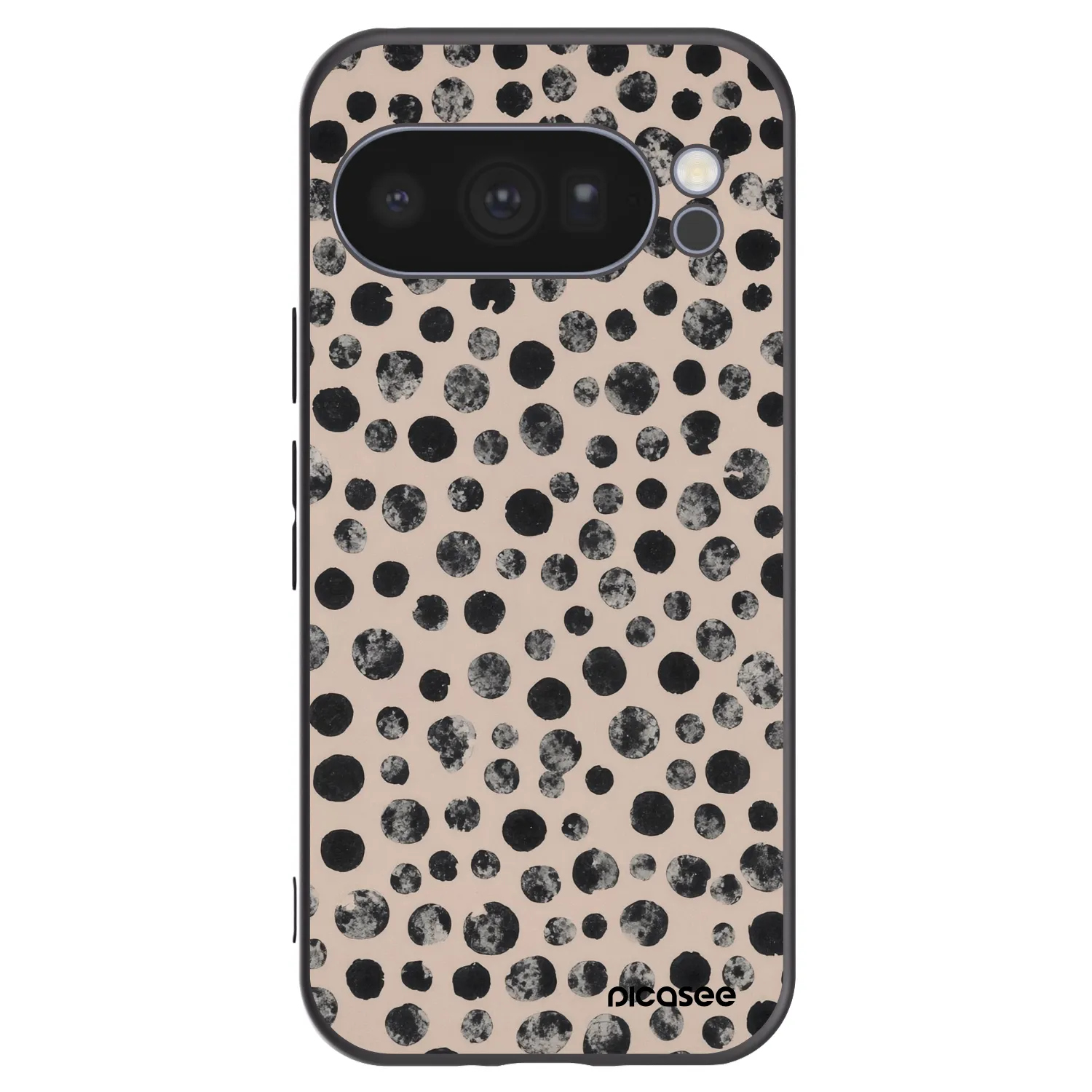 Picasee Μαύρη θήκη σιλικόνης για Google Pixel 10 Pro - Dots