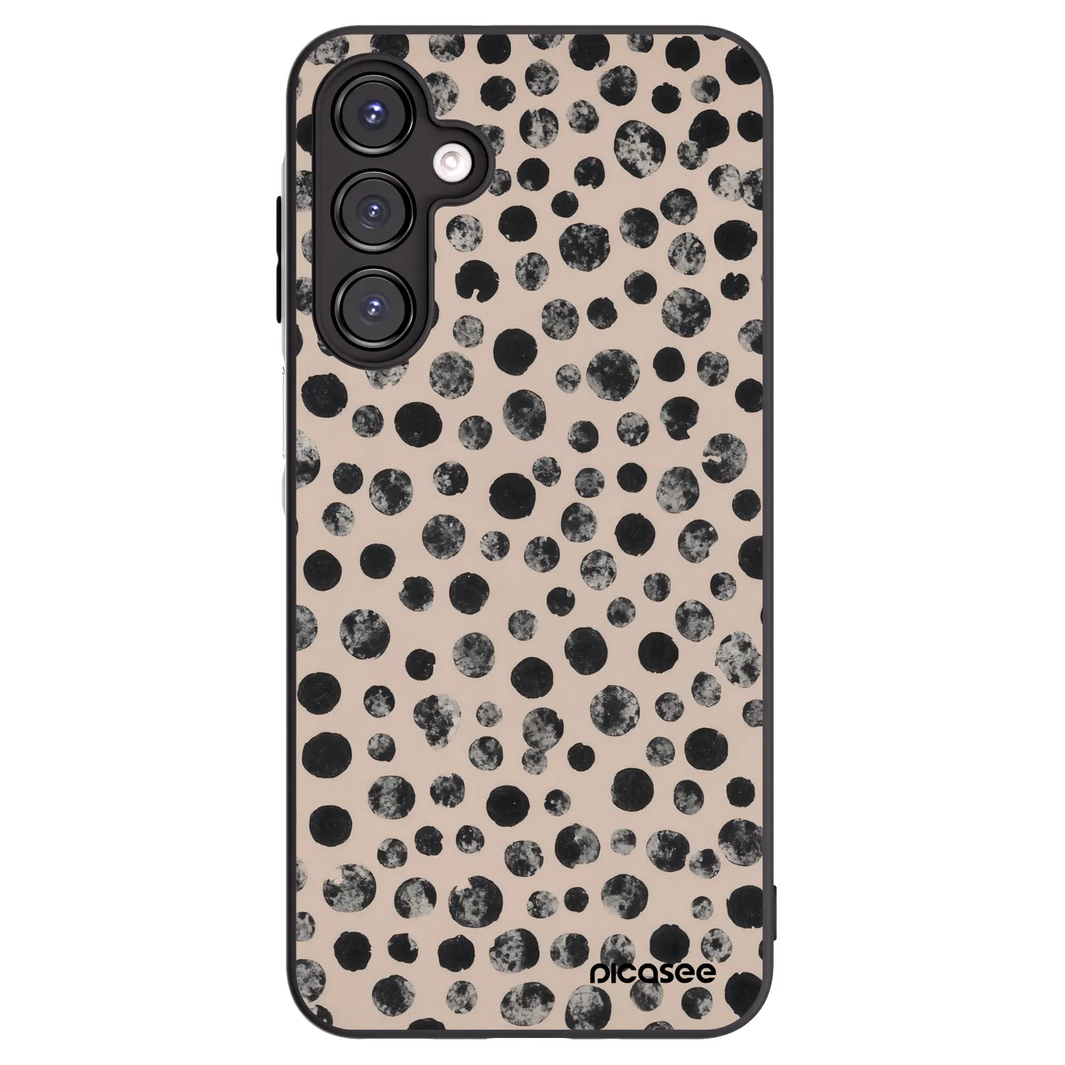 Picasee Μαύρη θήκη σιλικόνης για Samsung Galaxy A16 4G - Dots
