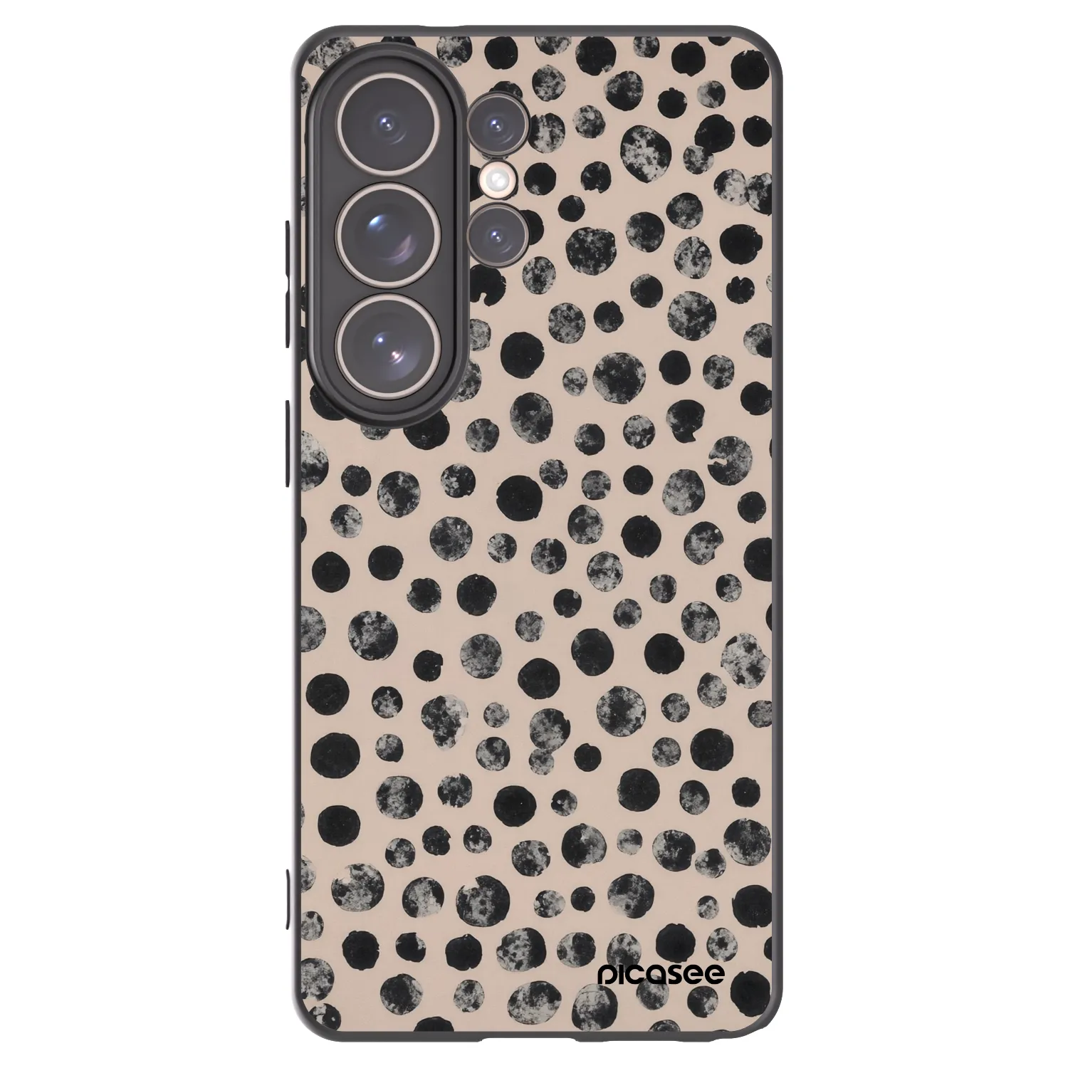Picasee Μαύρη θήκη σιλικόνης για Samsung Galaxy S26 Ultra - Dots