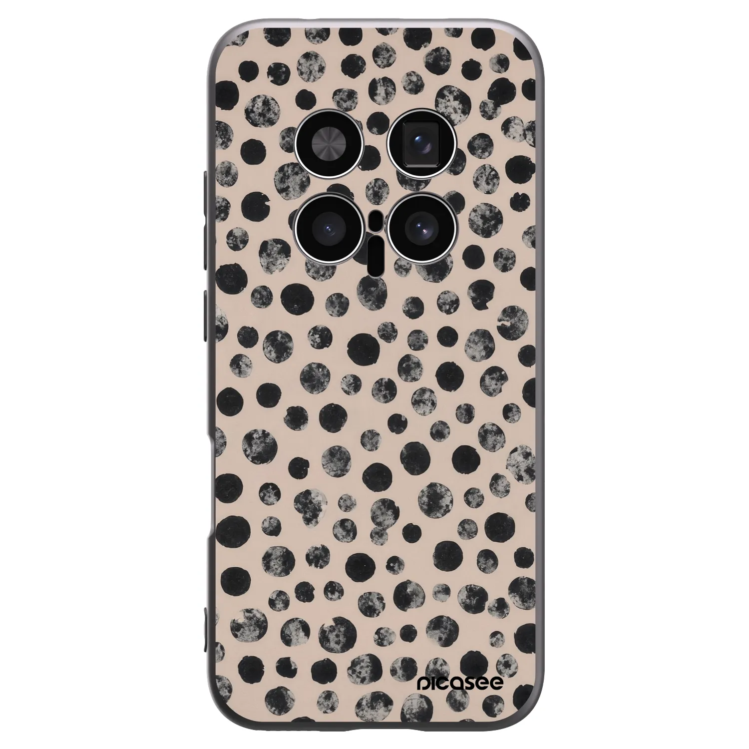 Picasee Μαύρη θήκη σιλικόνης για Honor Magic8 Pro 5G - Dots