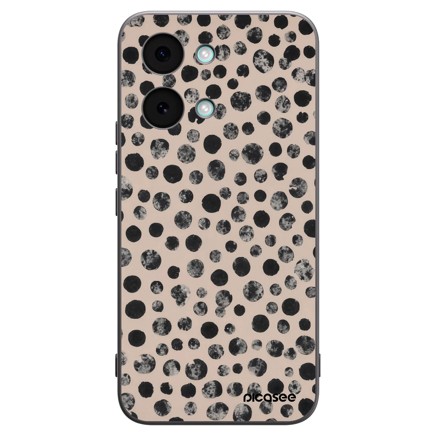 Picasee Μαύρη θήκη σιλικόνης για Xiaomi Poco X8 Pro Max - Dots