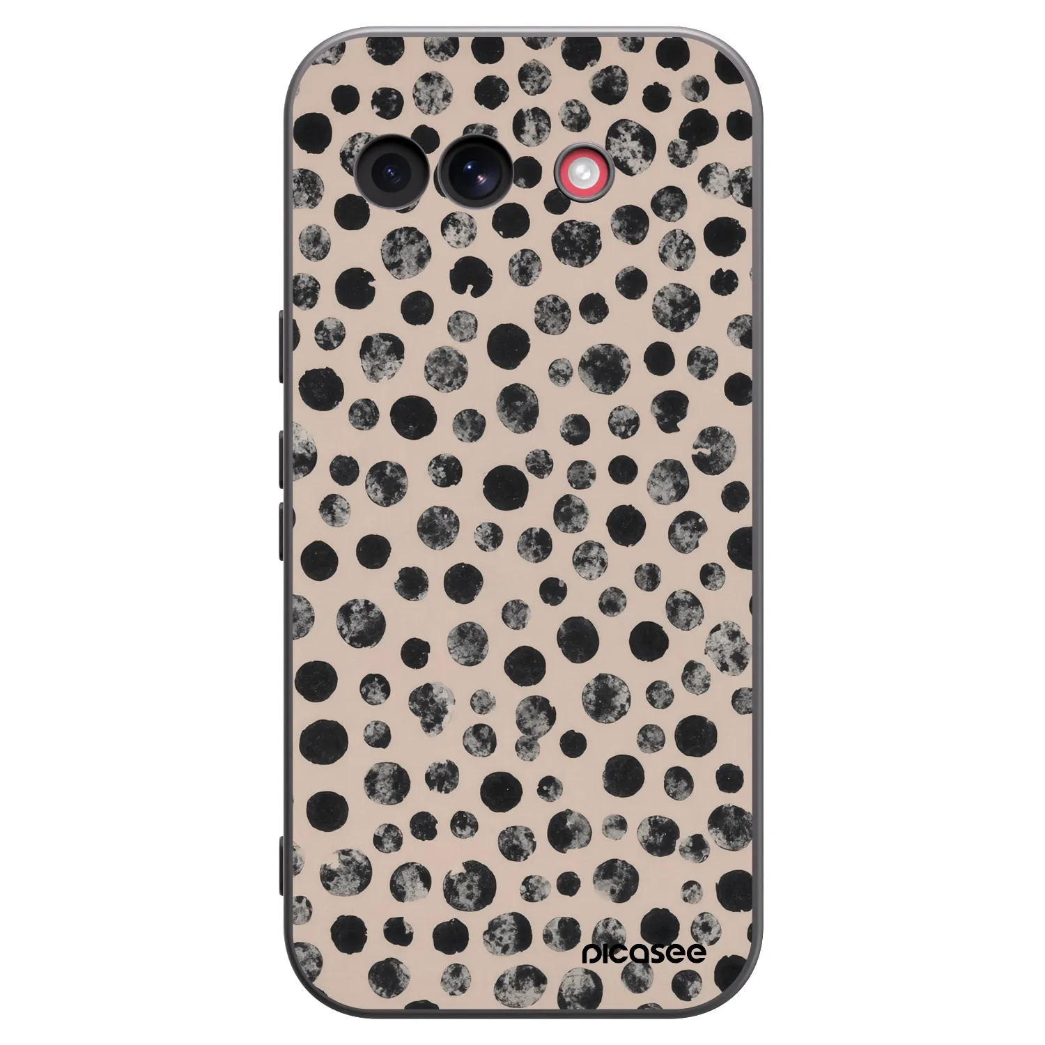 Picasee Μαύρη θήκη σιλικόνης για Google Pixel 10a - Dots