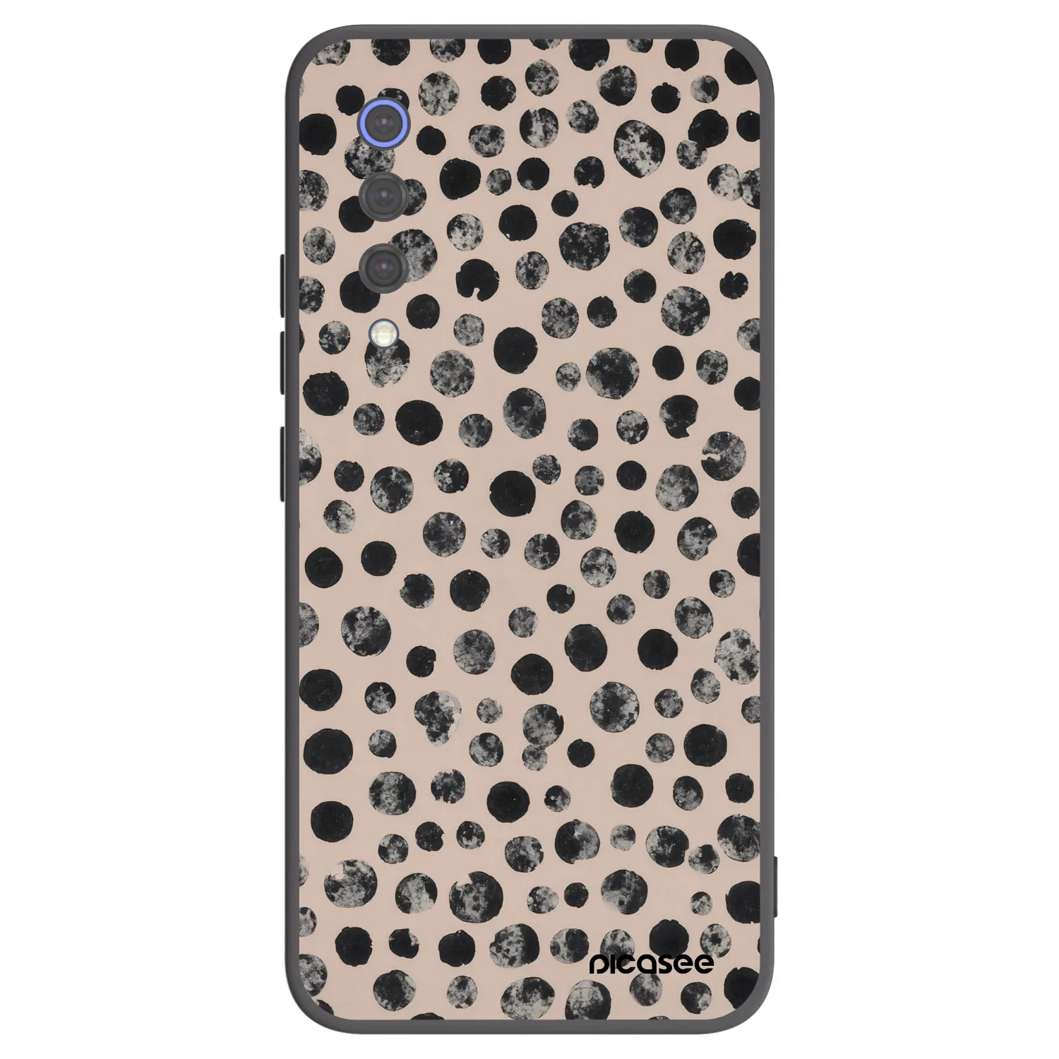 Picasee Μαύρη θήκη σιλικόνης για Xiaomi Mi 9 SE - Dots