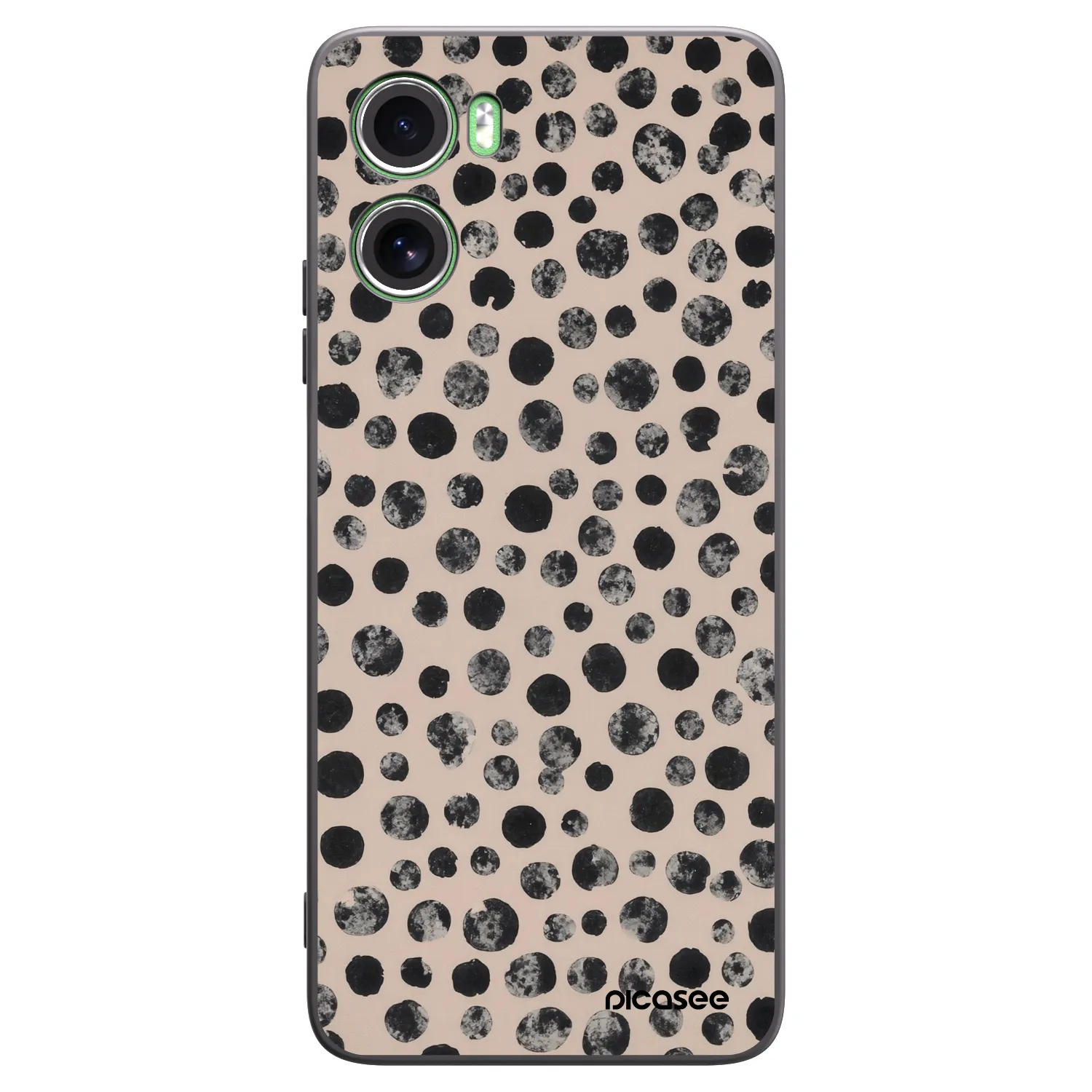 Picasee Μαύρη θήκη σιλικόνης για Motorola Moto G06 - Dots