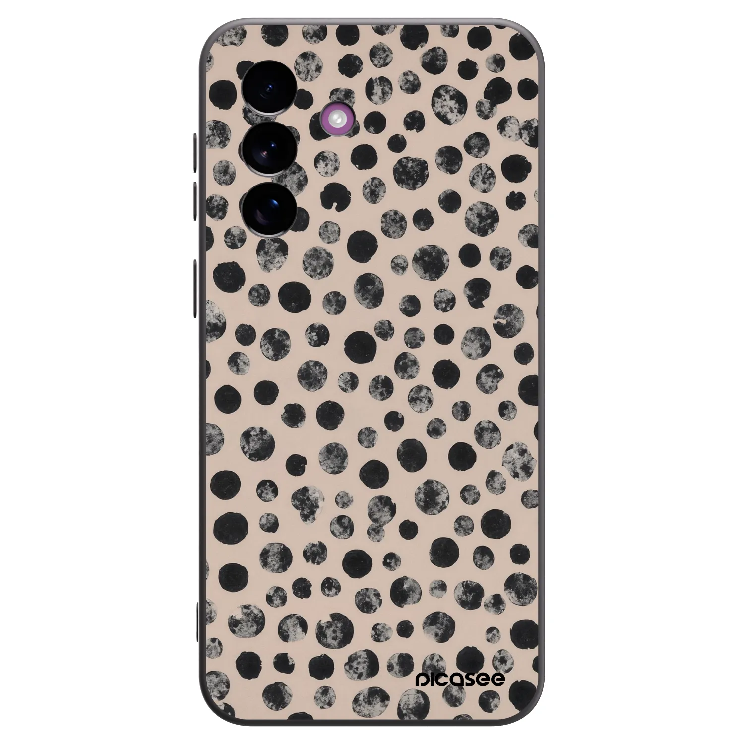 Picasee Μαύρη θήκη σιλικόνης για Samsung Galaxy A37 - Dots