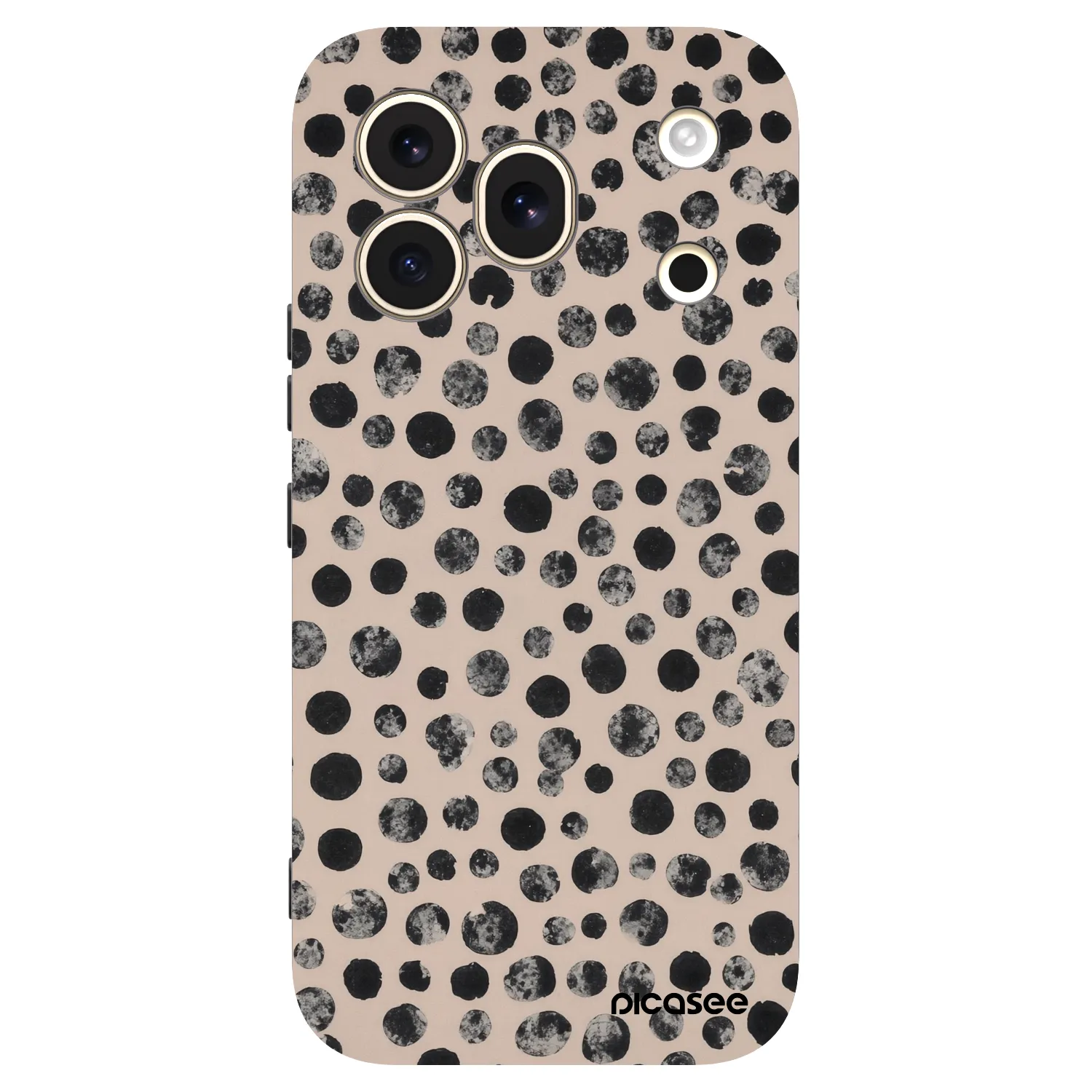 Picasee Μαύρη θήκη σιλικόνης για Honor 600 Pro - Dots