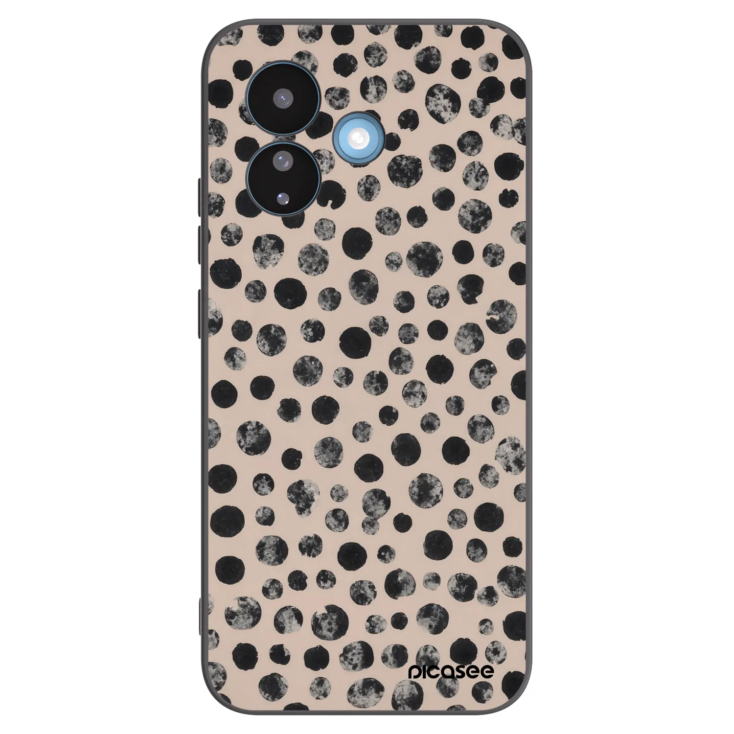 Picasee Μαύρη θήκη σιλικόνης για Xiaomi Redmi Note 17 Pro 5G - Dots