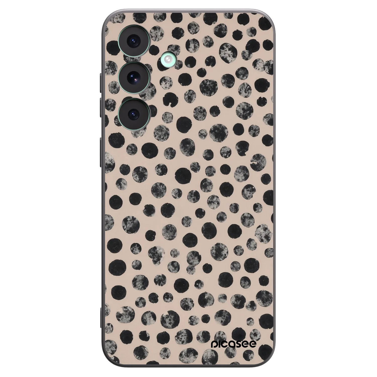 Picasee Μαύρη θήκη σιλικόνης για Samsung Galaxy S26 FE - Dots