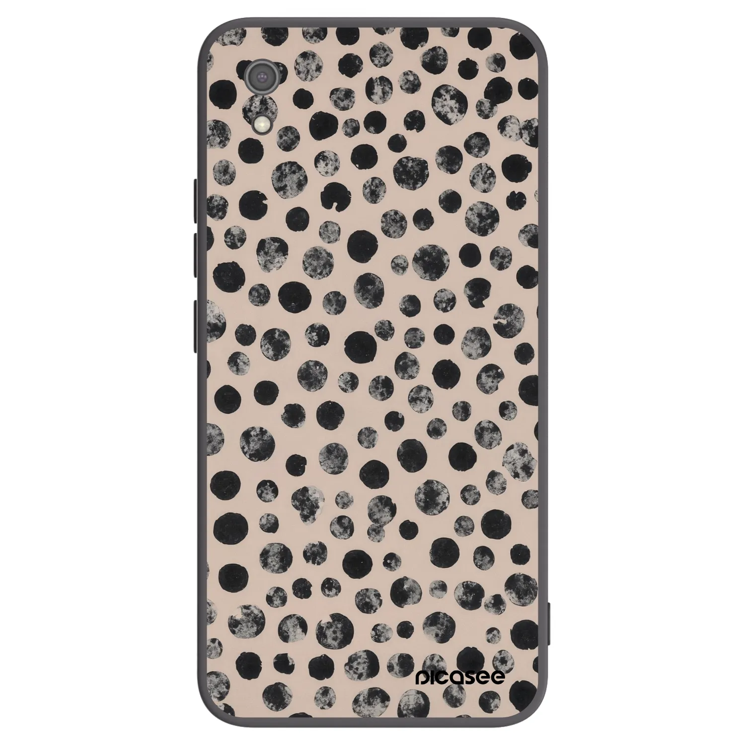 Picasee Μαύρη θήκη σιλικόνης για Xiaomi Redmi 7A - Dots