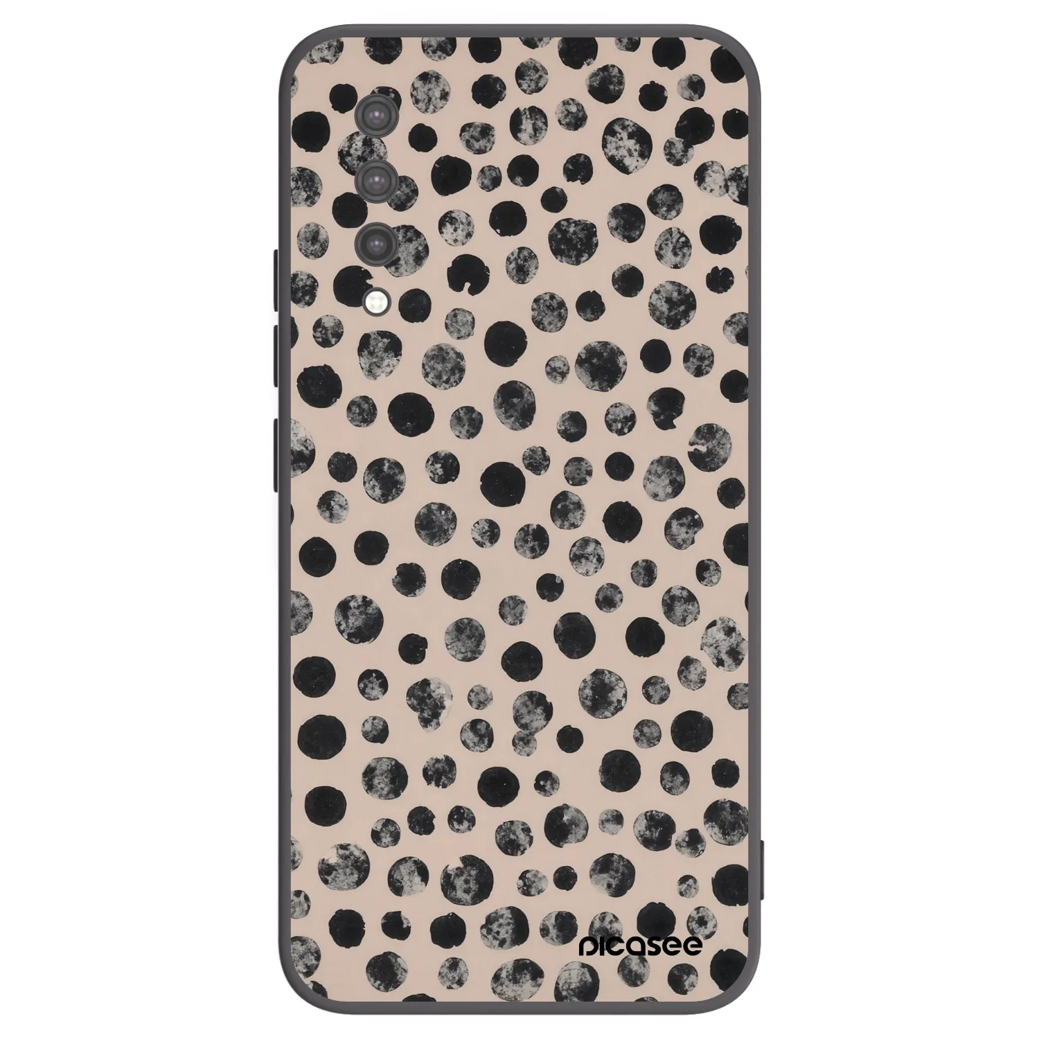 Picasee Μαύρη θήκη σιλικόνης για Xiaomi Mi 9 Lite - Dots