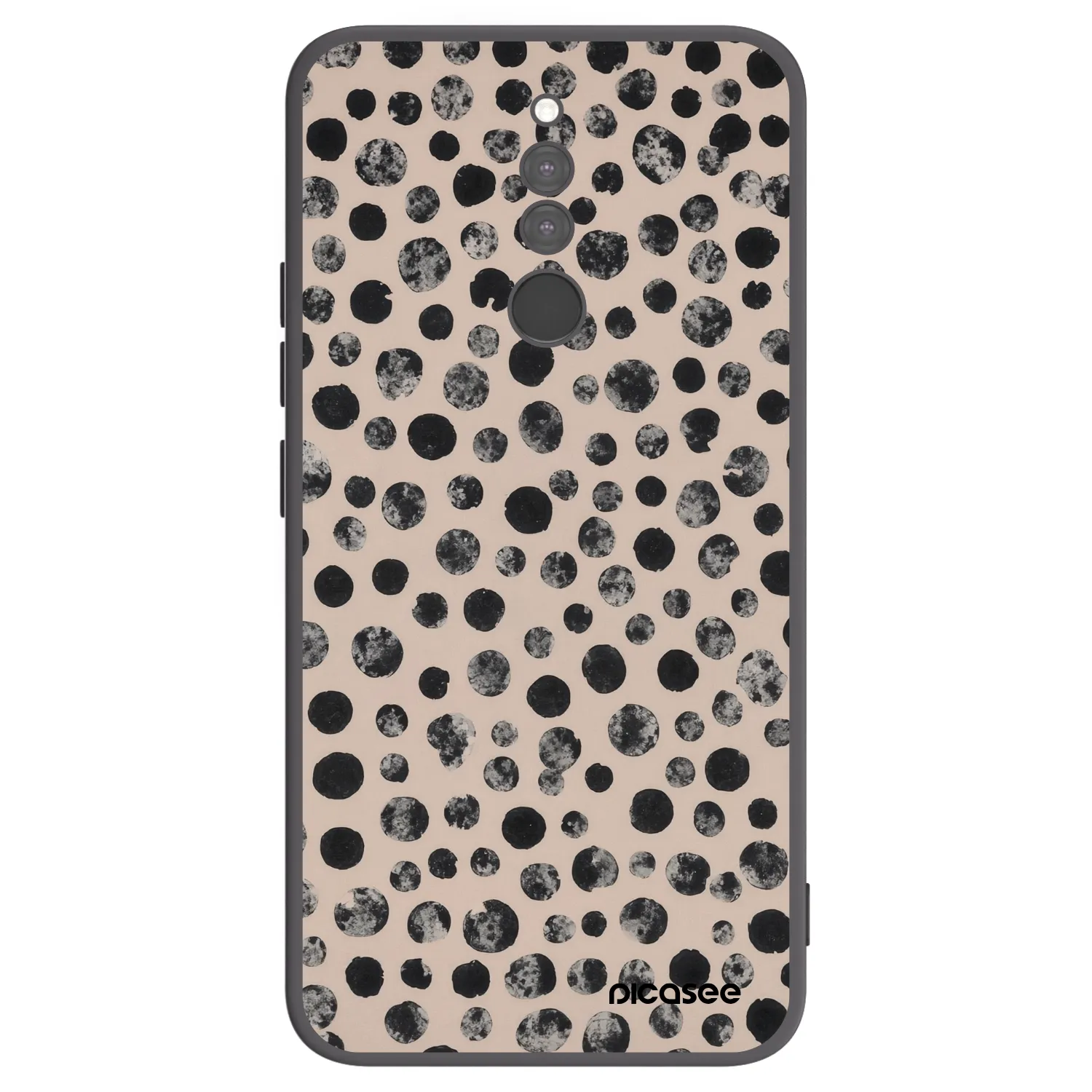 Picasee Μαύρη θήκη σιλικόνης για Xiaomi Redmi 8 - Dots