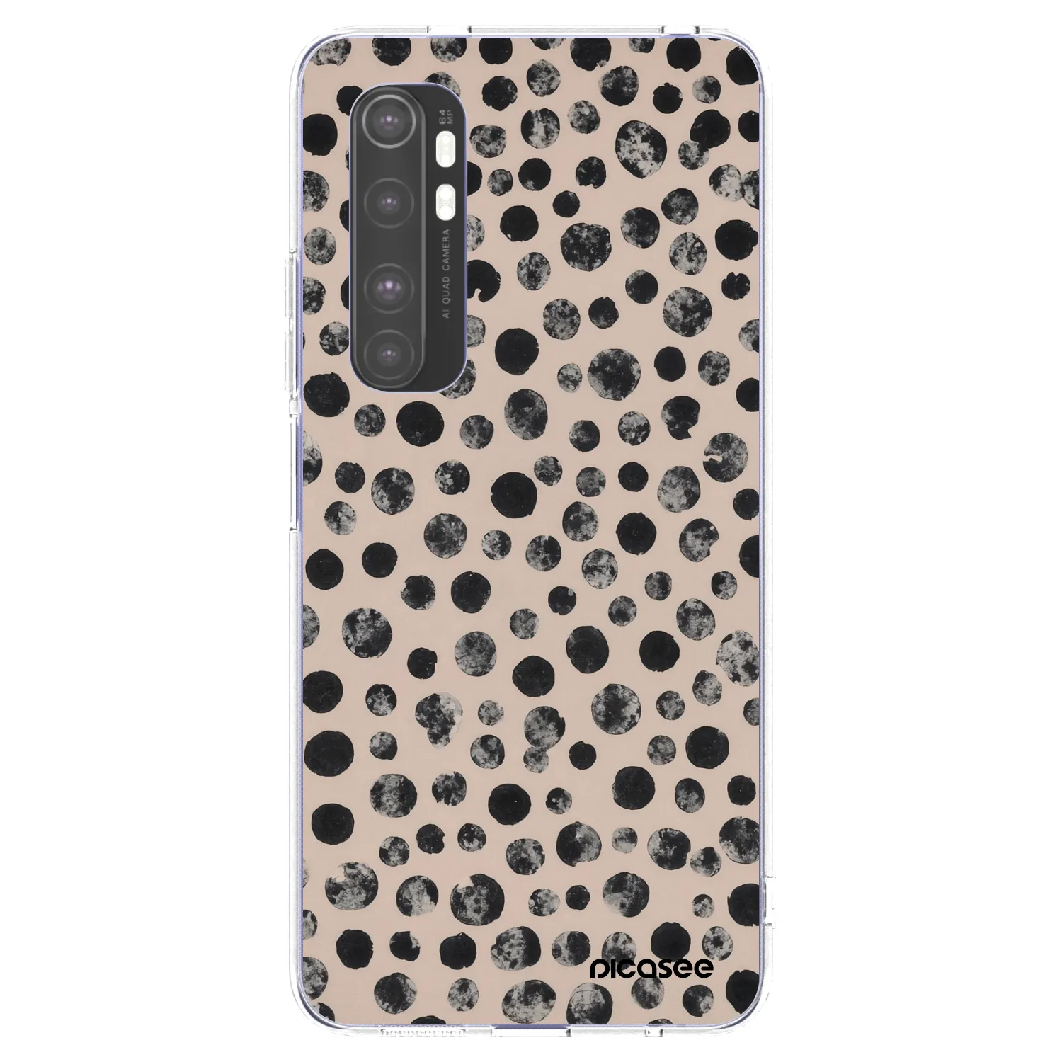 Picasee διαφανής θήκη σιλικόνης Xiaomi Mi Note 10 Lite - Dots
