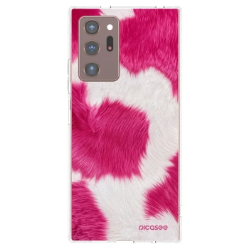 Picasee διαφανής θήκη σιλικόνης Samsung Galaxy Note 20 Ultra - Pink Moo