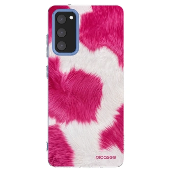 Picasee διαφανής θήκη σιλικόνης Samsung Galaxy S20 FE - Pink Moo