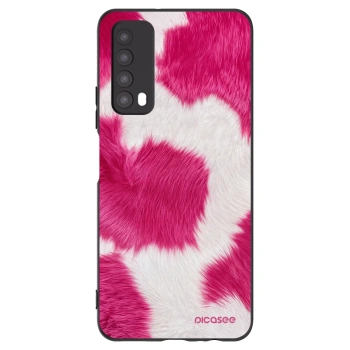 Picasee Μαύρη θήκη σιλικόνης για Huawei P Smart 2021 - Pink Moo