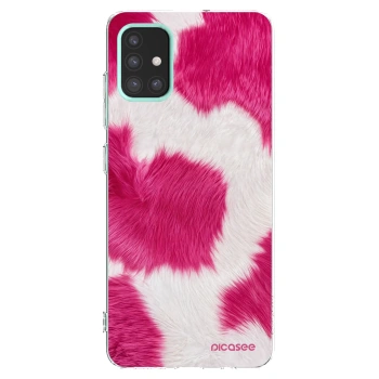 Picasee διαφανής θήκη σιλικόνης Samsung Galaxy M31s - Pink Moo