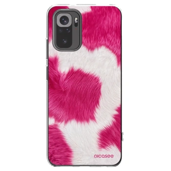 Picasee διαφανής θήκη σιλικόνης Xiaomi Redmi Note 10 - Pink Moo