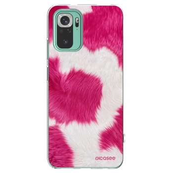 Picasee διαφανής θήκη σιλικόνης Xiaomi Redmi Note 10 Pro - Pink Moo
