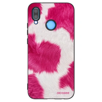 Picasee Μαύρη θήκη σιλικόνης για Huawei P20 Lite - Pink Moo