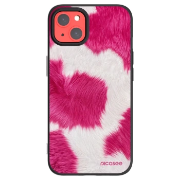 Picasee Μαύρη θήκη σιλικόνης για Apple iPhone 13 - Pink Moo