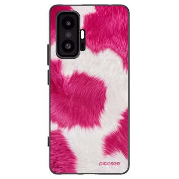 Picasee Μαύρη θήκη σιλικόνης για Xiaomi 11T - Pink Moo