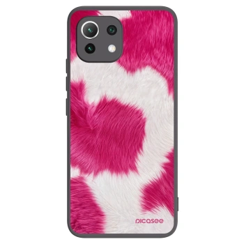 Picasee Μαύρη θήκη σιλικόνης για Xiaomi 11 Lite 5G NE - Pink Moo