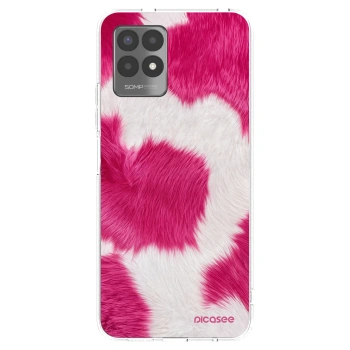 Picasee διαφανής θήκη σιλικόνης Realme 8i - Pink Moo