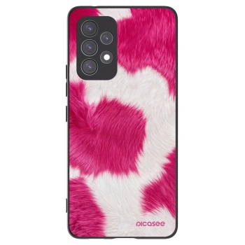 Picasee Μαύρη θήκη σιλικόνης για Samsung Galaxy A53 5G A536 - Pink Moo