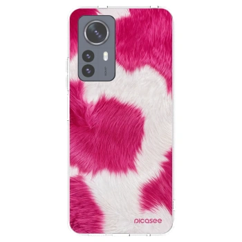 Picasee διαφανής θήκη σιλικόνης Xiaomi 12 Pro - Pink Moo