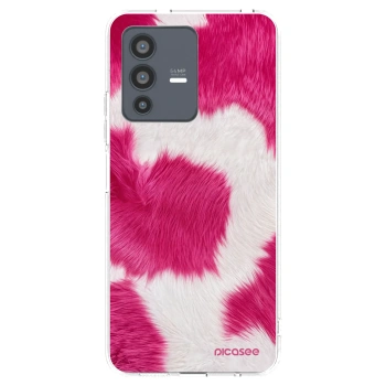 Picasee διαφανής θήκη σιλικόνης Vivo V23 5G - Pink Moo